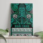 Aotearoa Iwi Ngai Tahu Canvas Wall Art Maori Wharenui House Tribal Pattern