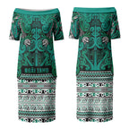 Aotearoa Iwi Ngai Tahu Couples Matching Puletasi and Hawaiian Shirt Maori Wharenui House Tribal Pattern