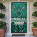 Aotearoa Iwi Ngai Tahu Door Cover Maori Wharenui House Tribal Pattern
