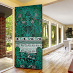 Aotearoa Iwi Ngai Tahu Door Cover Maori Wharenui House Tribal Pattern