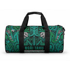 Aotearoa Iwi Ngai Tahu Duffle Bag Maori Wharenui House Tribal Pattern