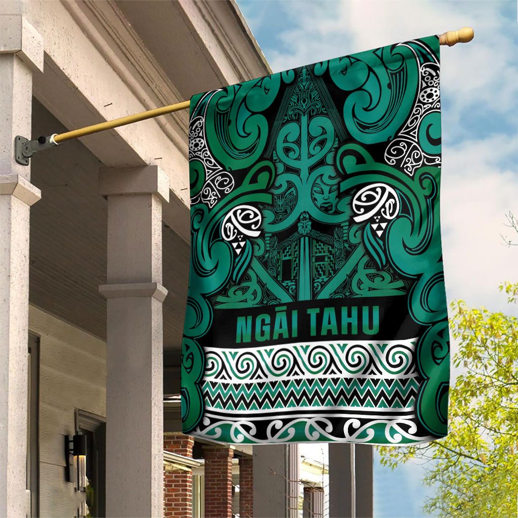 Aotearoa Iwi Ngai Tahu Garden Flag Maori Wharenui House Tribal Pattern
