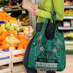 Aotearoa Iwi Ngai Tahu Grocery Bag Maori Wharenui House Tribal Pattern
