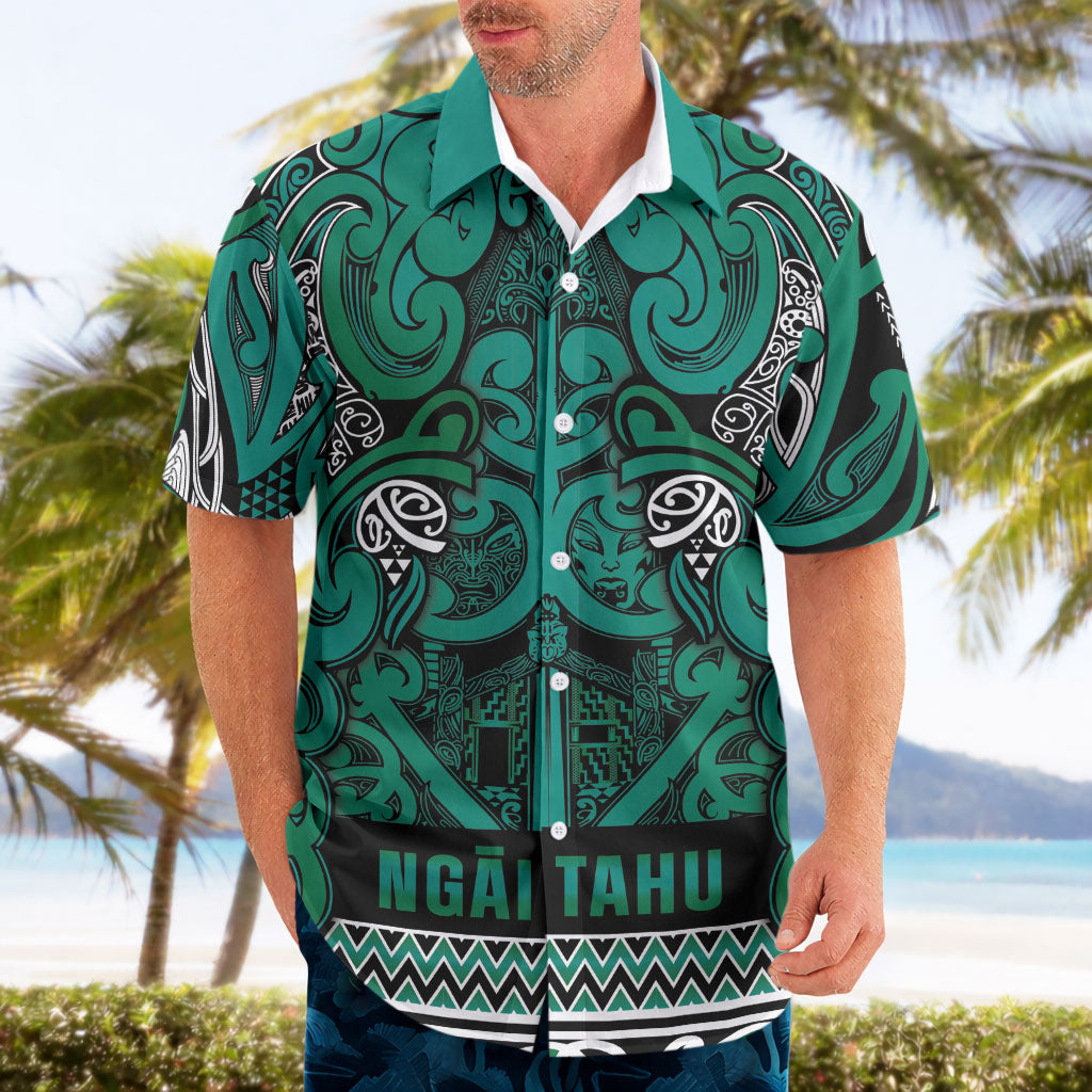 Aotearoa Iwi Ngai Tahu Hawaiian Shirt Maori Wharenui House Tribal Pattern