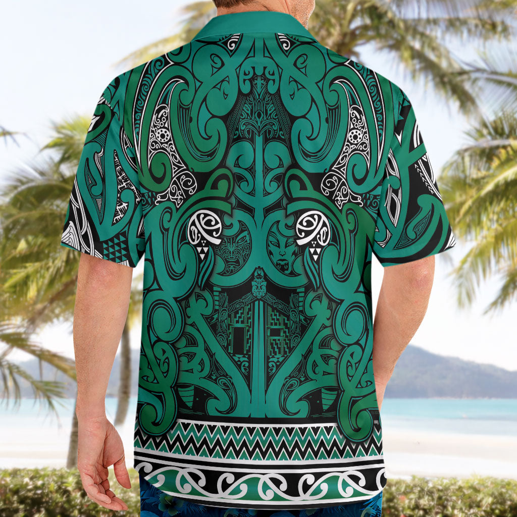 Aotearoa Iwi Ngai Tahu Hawaiian Shirt Maori Wharenui House Tribal Pattern