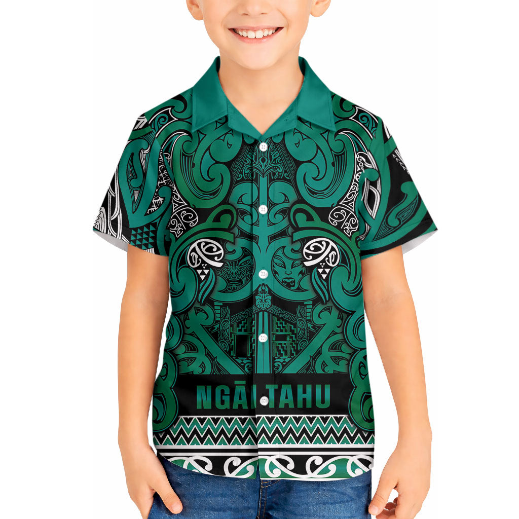 Aotearoa Iwi Ngai Tahu Hawaiian Shirt Maori Wharenui House Tribal Pattern