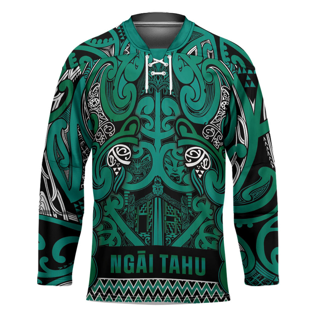 Aotearoa Iwi Ngai Tahu Hockey Jersey Maori Wharenui House Tribal Pattern