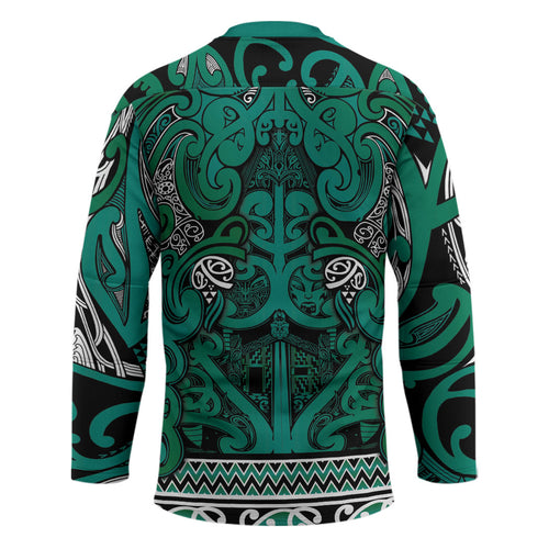 Aotearoa Iwi Ngai Tahu Hockey Jersey Maori Wharenui House Tribal Pattern