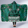 Aotearoa Iwi Ngai Tahu Hooded Blanket Maori Wharenui House Tribal Pattern