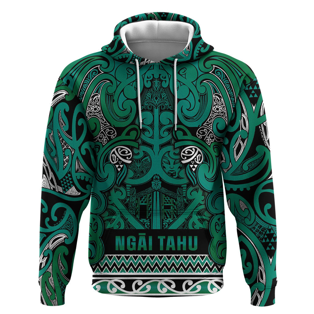 Aotearoa Iwi Ngai Tahu Hoodie Maori Wharenui House Tribal Pattern