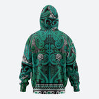 Aotearoa Iwi Ngai Tahu Hoodie Maori Wharenui House Tribal Pattern