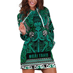 Aotearoa Iwi Ngai Tahu Hoodie Dress Maori Wharenui House Tribal Pattern