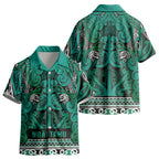 Aotearoa Iwi Ngai Tahu Kid Hawaiian Shirt Maori Wharenui House Tribal Pattern