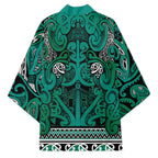Aotearoa Iwi Ngai Tahu Kimono Maori Wharenui House Tribal Pattern