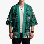 Aotearoa Iwi Ngai Tahu Kimono Maori Wharenui House Tribal Pattern