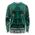 Aotearoa Iwi Ngai Tahu Long Sleeve Shirt Maori Wharenui House Tribal Pattern