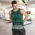 Aotearoa Iwi Ngai Tahu Men Tank Top Maori Wharenui House Tribal Pattern