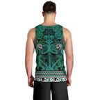Aotearoa Iwi Ngai Tahu Men Tank Top Maori Wharenui House Tribal Pattern