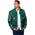 Aotearoa Iwi Ngai Tahu Padded Jacket Maori Wharenui House Tribal Pattern