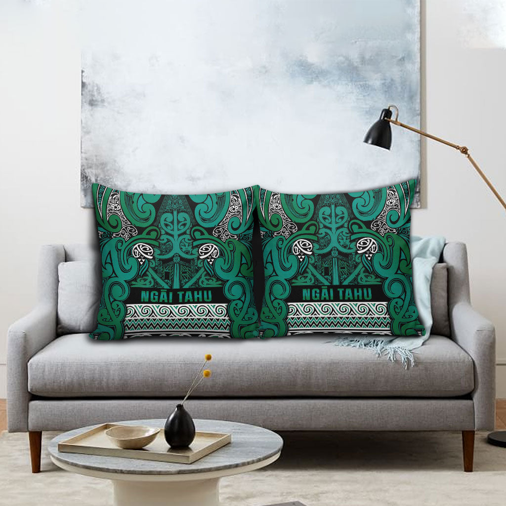 Aotearoa Iwi Ngai Tahu Pillow Cover Maori Wharenui House Tribal Pattern