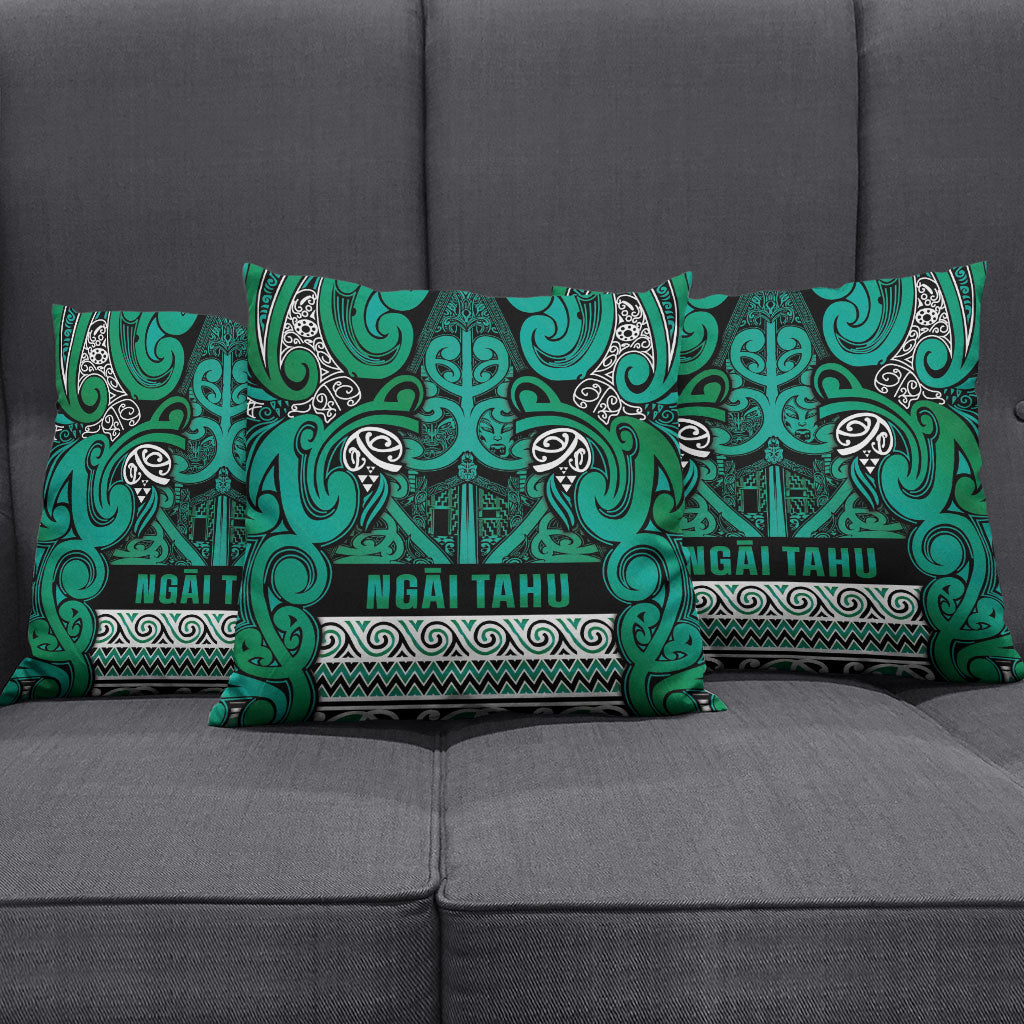 Aotearoa Iwi Ngai Tahu Pillow Cover Maori Wharenui House Tribal Pattern