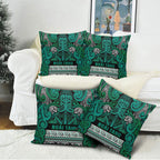 Aotearoa Iwi Ngai Tahu Pillow Cover Maori Wharenui House Tribal Pattern