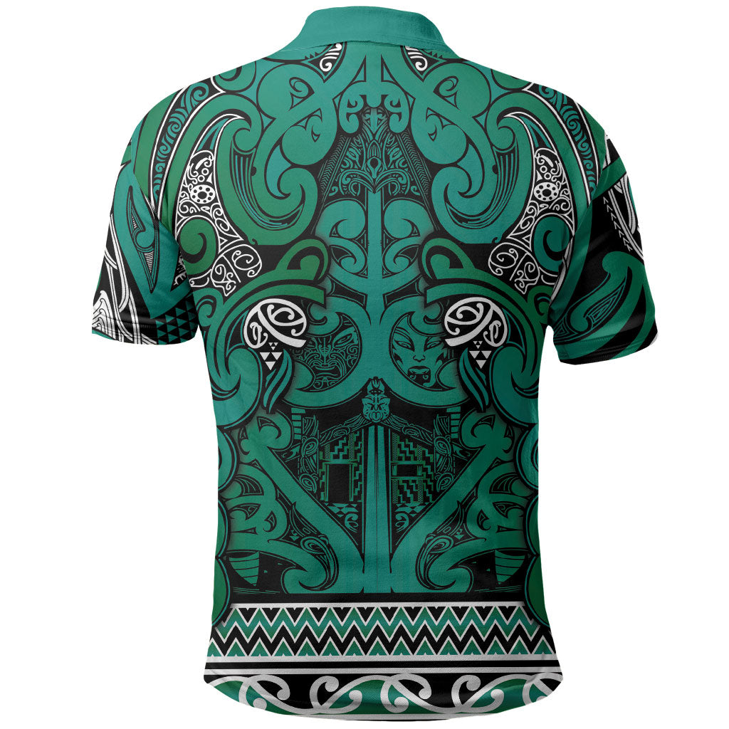 Aotearoa Iwi Ngai Tahu Polo Shirt Maori Wharenui House Tribal Pattern