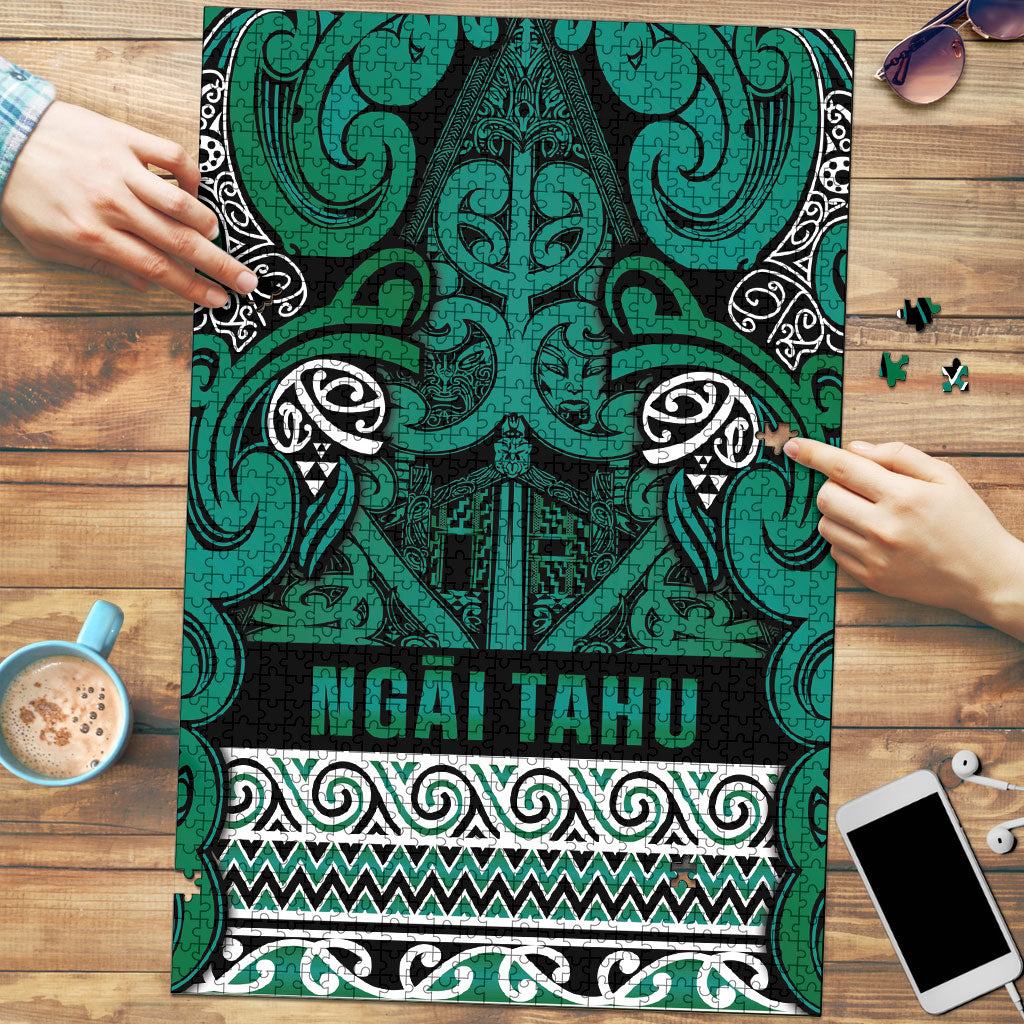 Aotearoa Iwi Ngai Tahu Puzzle Maori Wharenui House Tribal Pattern
