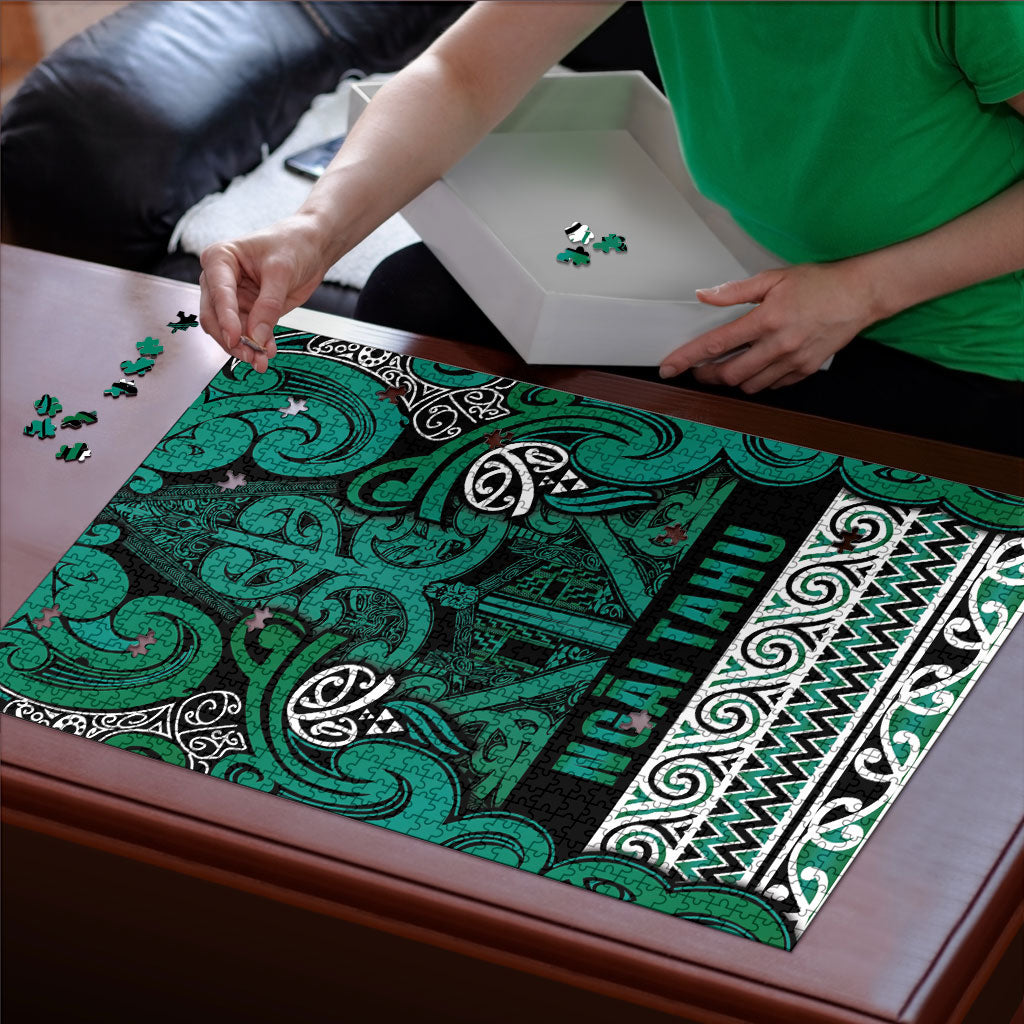 Aotearoa Iwi Ngai Tahu Puzzle Maori Wharenui House Tribal Pattern