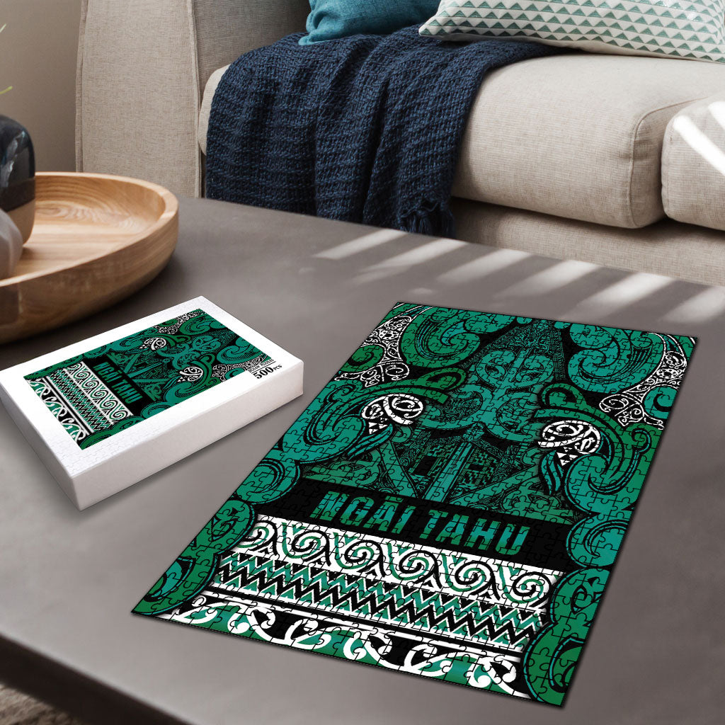 Aotearoa Iwi Ngai Tahu Puzzle Maori Wharenui House Tribal Pattern