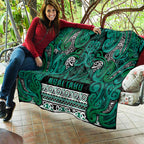 Aotearoa Iwi Ngai Tahu Quilt Maori Wharenui House Tribal Pattern