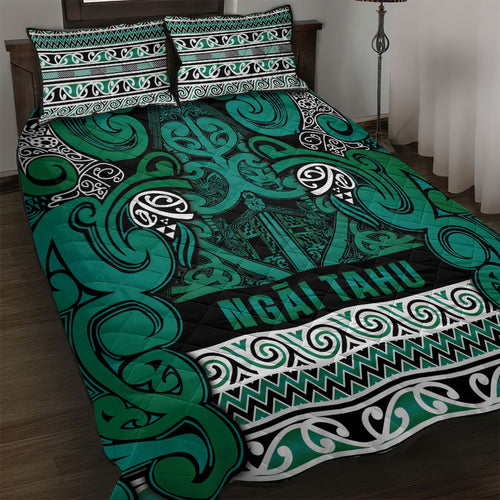 Aotearoa Iwi Ngai Tahu Quilt Bed Set Maori Wharenui House Tribal Pattern