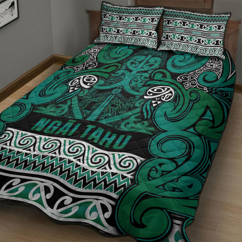 Aotearoa Iwi Ngai Tahu Quilt Bed Set Maori Wharenui House Tribal Pattern