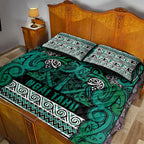 Aotearoa Iwi Ngai Tahu Quilt Bed Set Maori Wharenui House Tribal Pattern