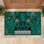 Aotearoa Iwi Ngai Tahu Rubber Doormat Maori Wharenui House Tribal Pattern