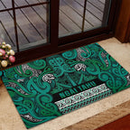 Aotearoa Iwi Ngai Tahu Rubber Doormat Maori Wharenui House Tribal Pattern