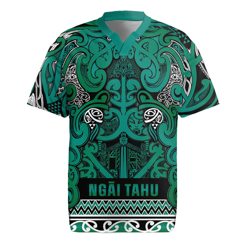 Aotearoa Iwi Ngai Tahu Rugby Jersey Maori Wharenui House Tribal Pattern