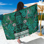 Aotearoa Iwi Ngai Tahu Sarong Maori Wharenui House Tribal Pattern