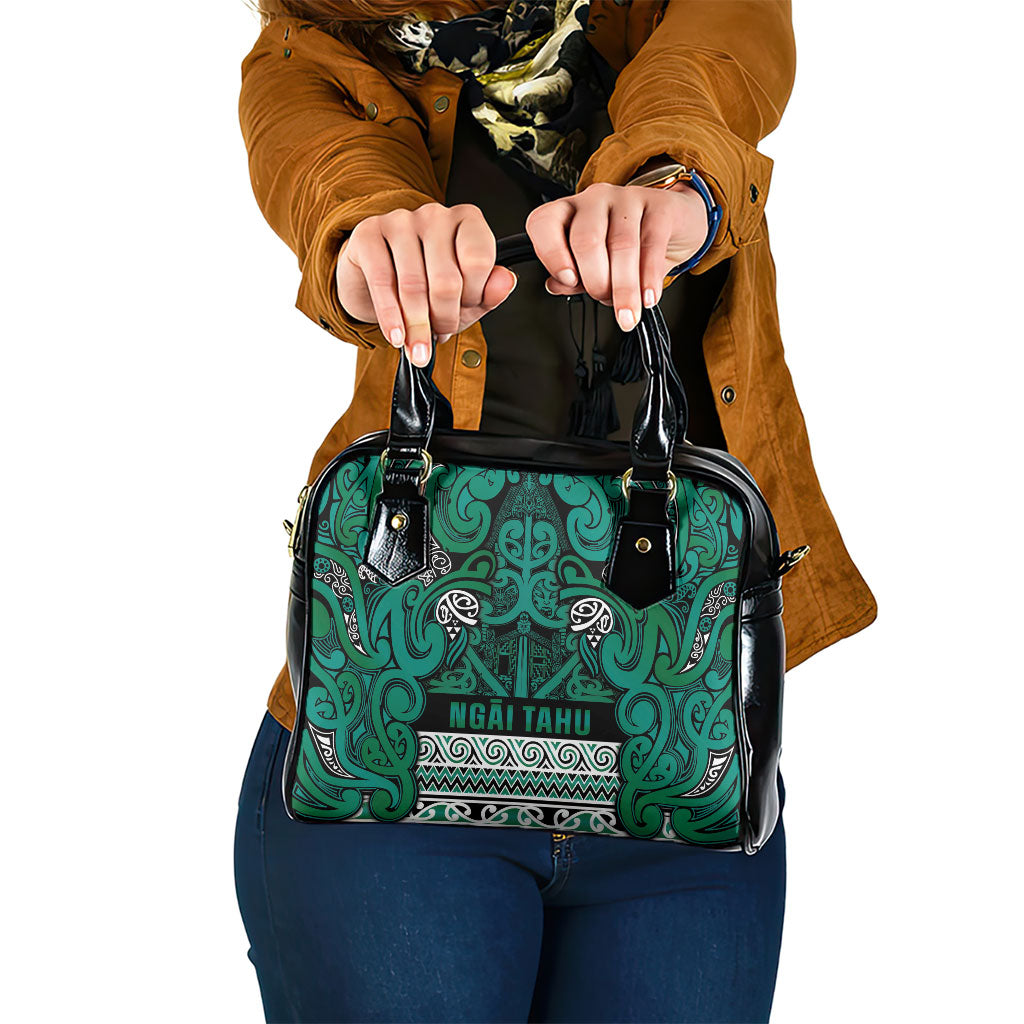 Aotearoa Iwi Ngai Tahu Shoulder Handbag Maori Wharenui House Tribal Pattern