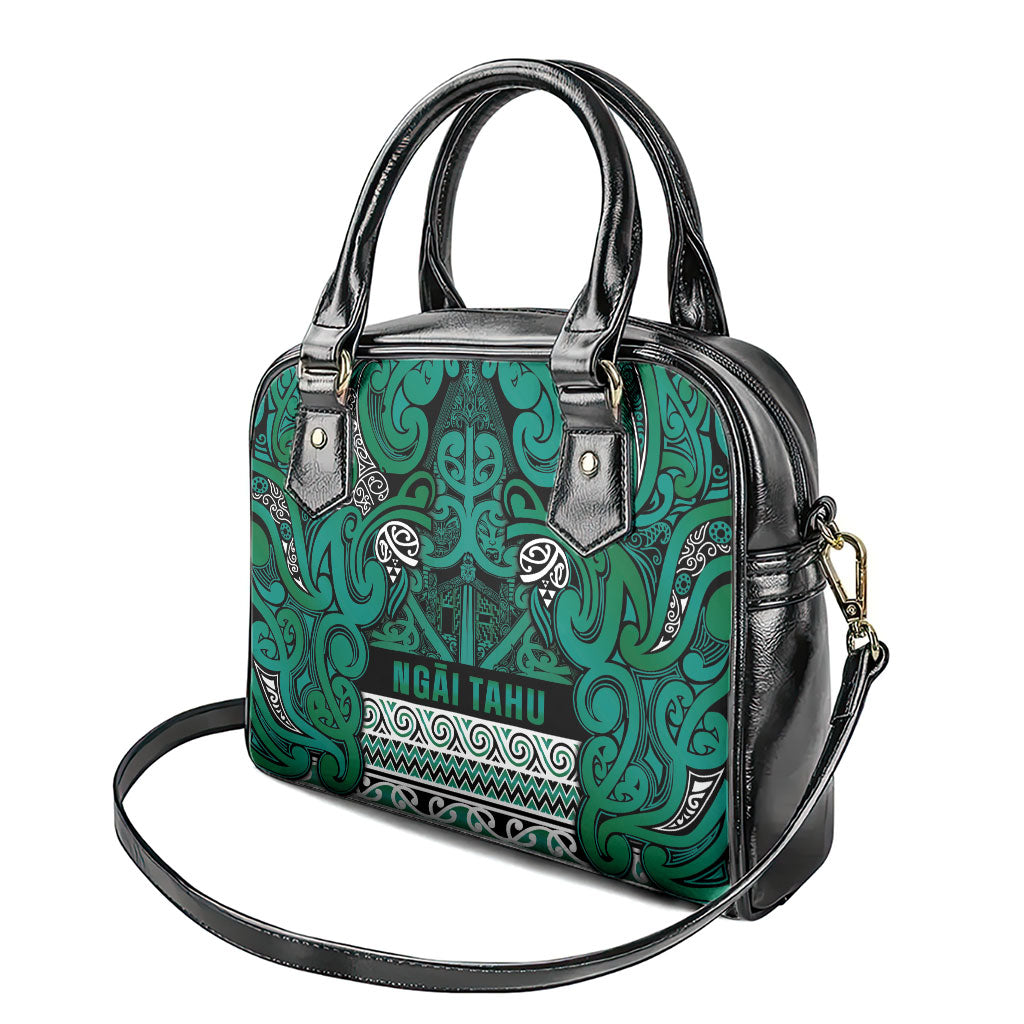 Aotearoa Iwi Ngai Tahu Shoulder Handbag Maori Wharenui House Tribal Pattern