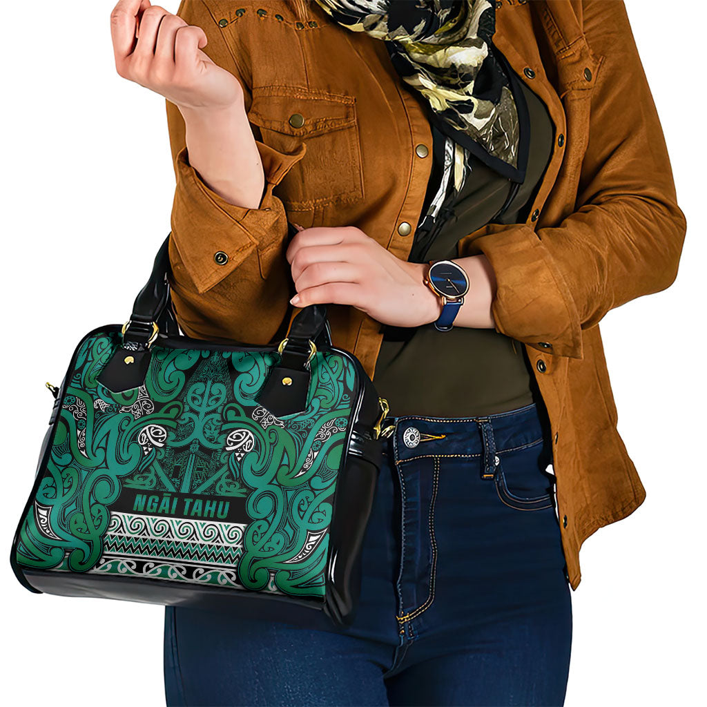 Aotearoa Iwi Ngai Tahu Shoulder Handbag Maori Wharenui House Tribal Pattern