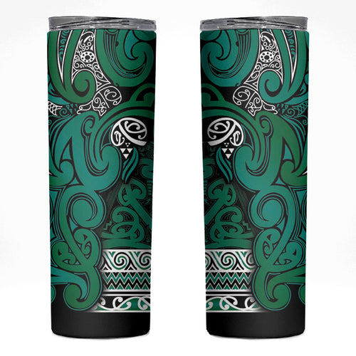 Aotearoa Iwi Ngai Tahu Skinny Tumbler Maori Wharenui House Tribal Pattern