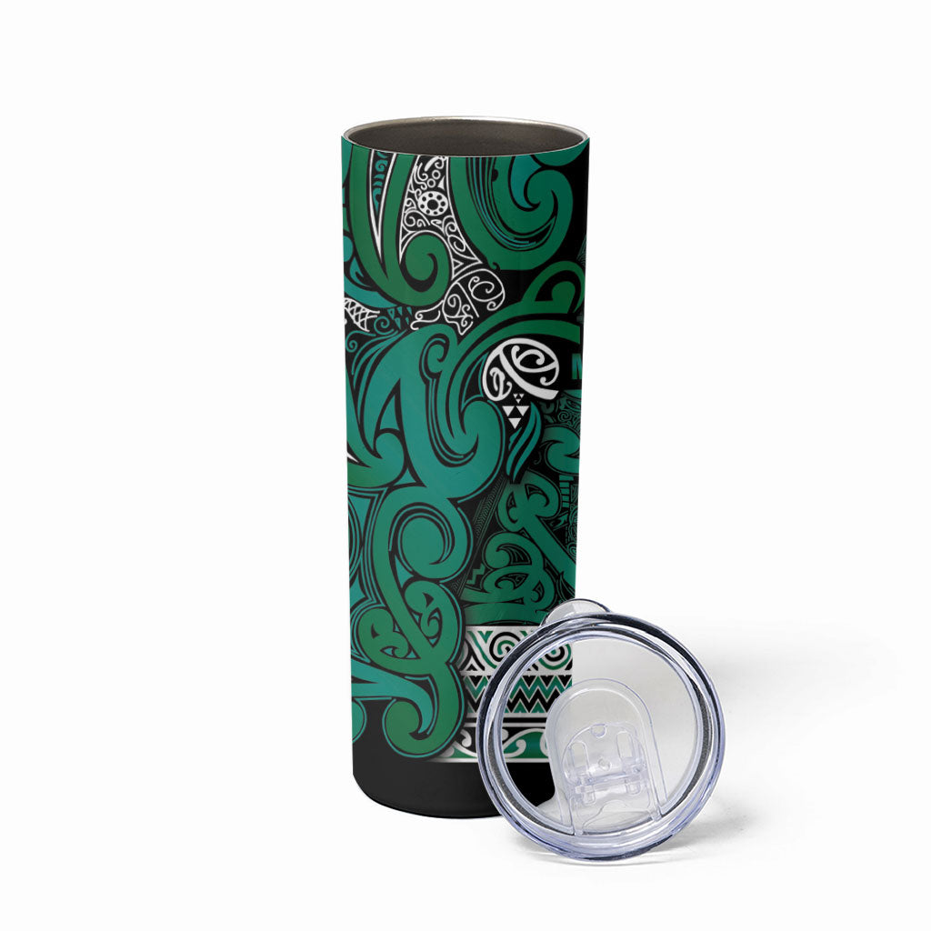 Aotearoa Iwi Ngai Tahu Skinny Tumbler Maori Wharenui House Tribal Pattern