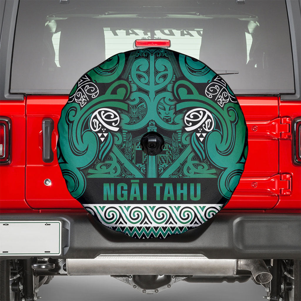 Aotearoa Iwi Ngai Tahu Spare Tire Cover Maori Wharenui House Tribal Pattern