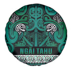 Aotearoa Iwi Ngai Tahu Spare Tire Cover Maori Wharenui House Tribal Pattern