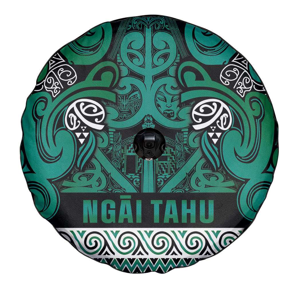 Aotearoa Iwi Ngai Tahu Spare Tire Cover Maori Wharenui House Tribal Pattern