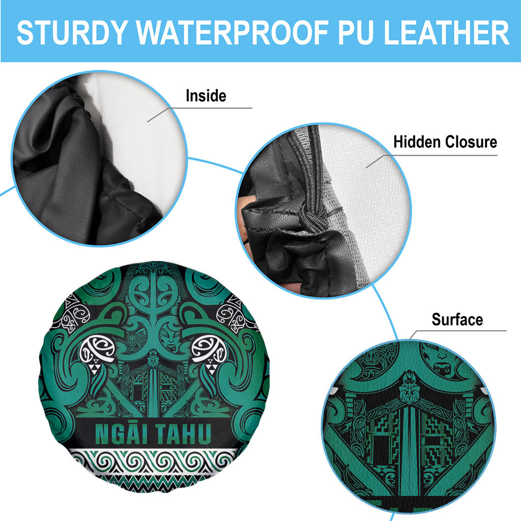 Aotearoa Iwi Ngai Tahu Spare Tire Cover Maori Wharenui House Tribal Pattern
