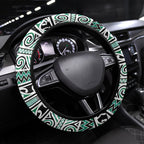 Aotearoa Iwi Ngai Tahu Steering Wheel Cover Maori Wharenui House Tribal Pattern
