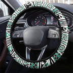 Aotearoa Iwi Ngai Tahu Steering Wheel Cover Maori Wharenui House Tribal Pattern