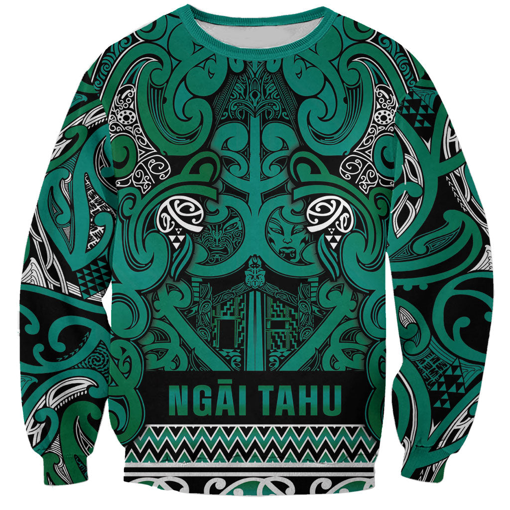 Aotearoa Iwi Ngai Tahu Sweatshirt Maori Wharenui House Tribal Pattern